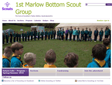 Tablet Screenshot of marlowbottomscouting.org.uk
